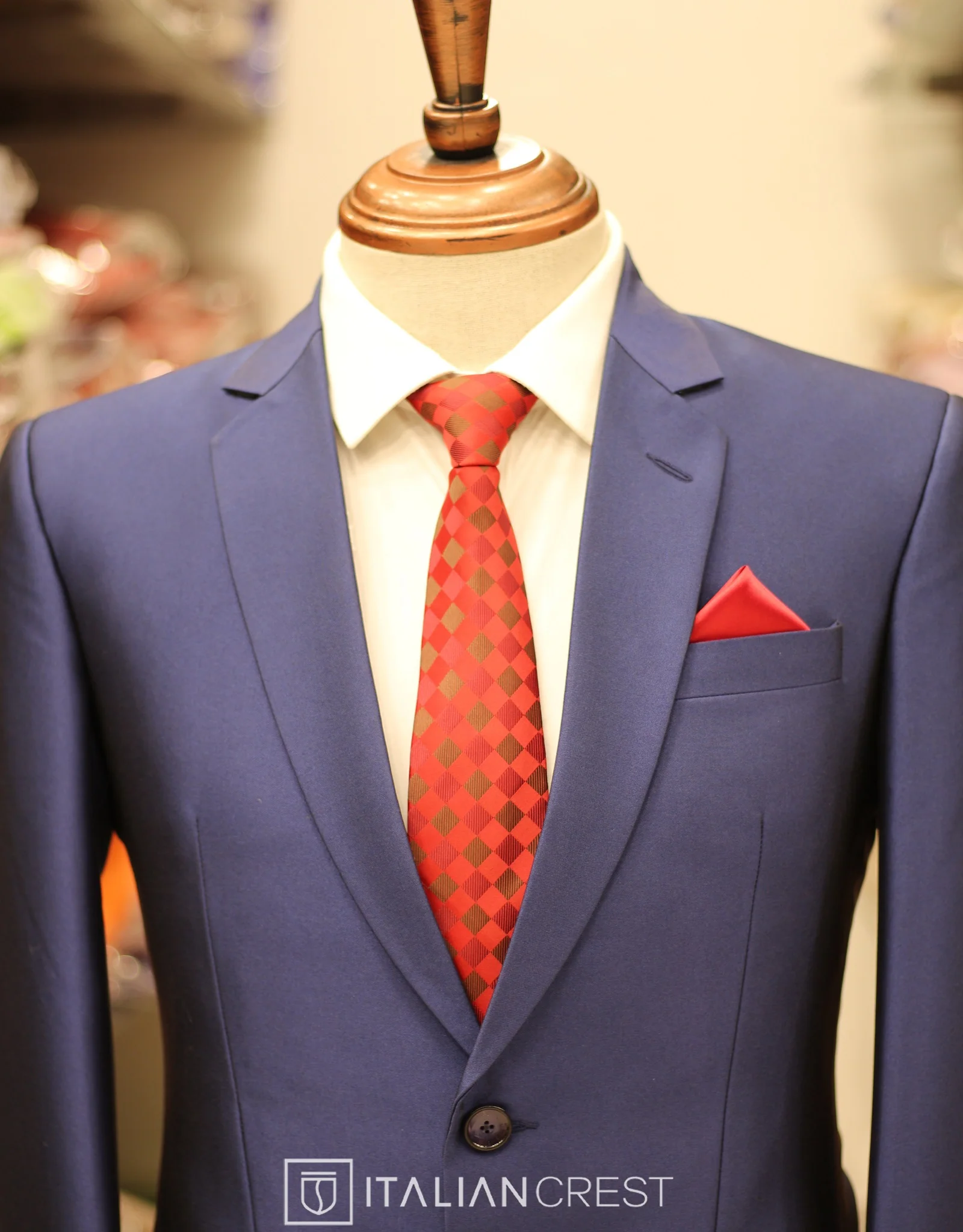 Blue Single Breasted Suit - Image 3