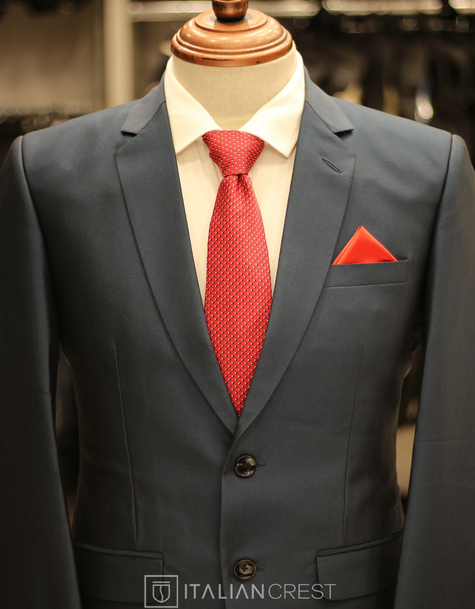 Blue Single Breasted Suit - Image 3