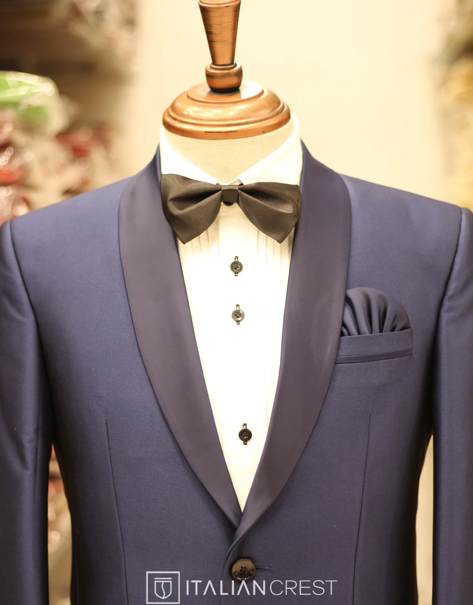 Blue 2-Piece Tuxedo Suit - Image 3