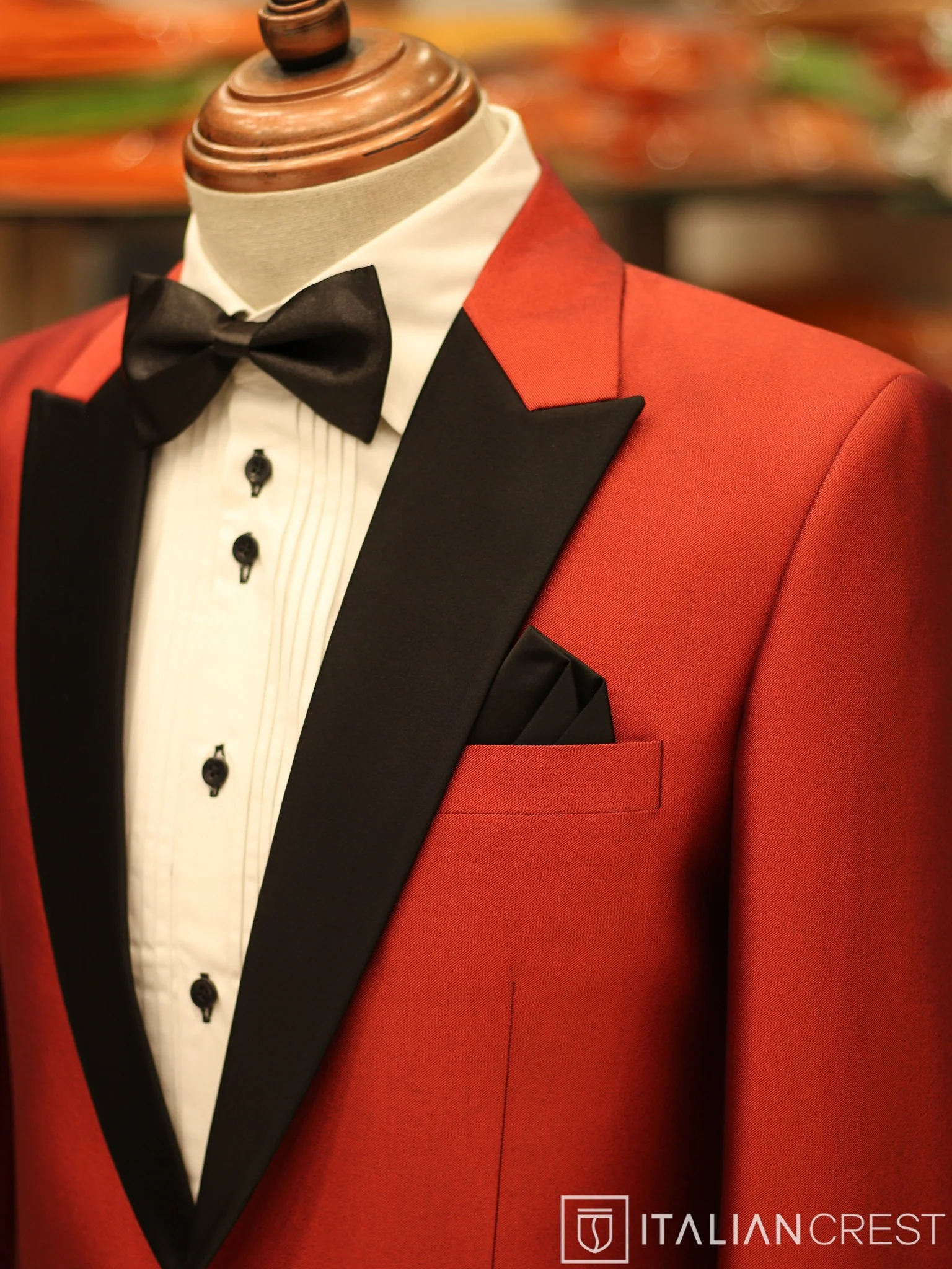 Red 2-Piece Tuxedo Suit