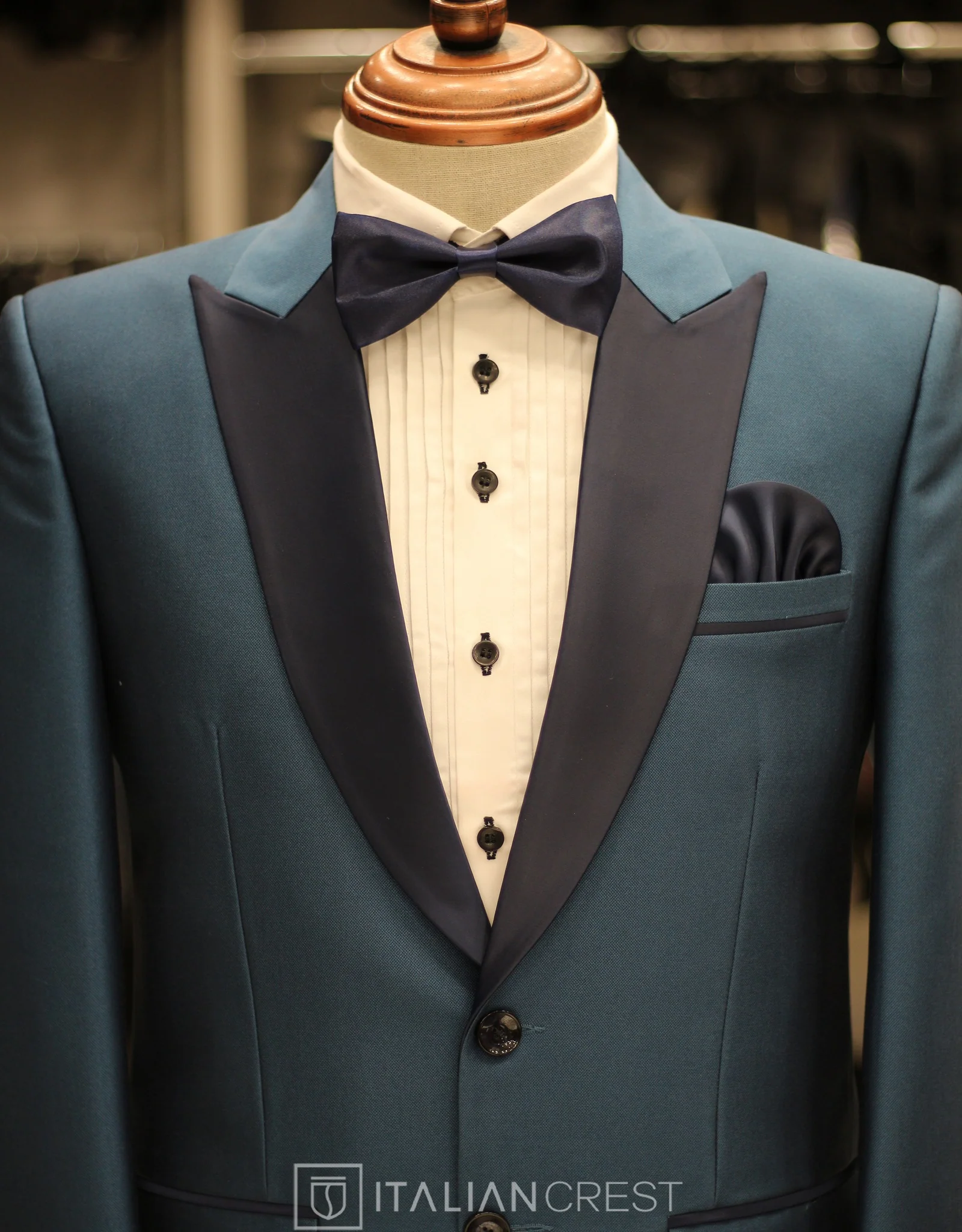 Blue 2-Piece Tuxedo Suit - Image 3