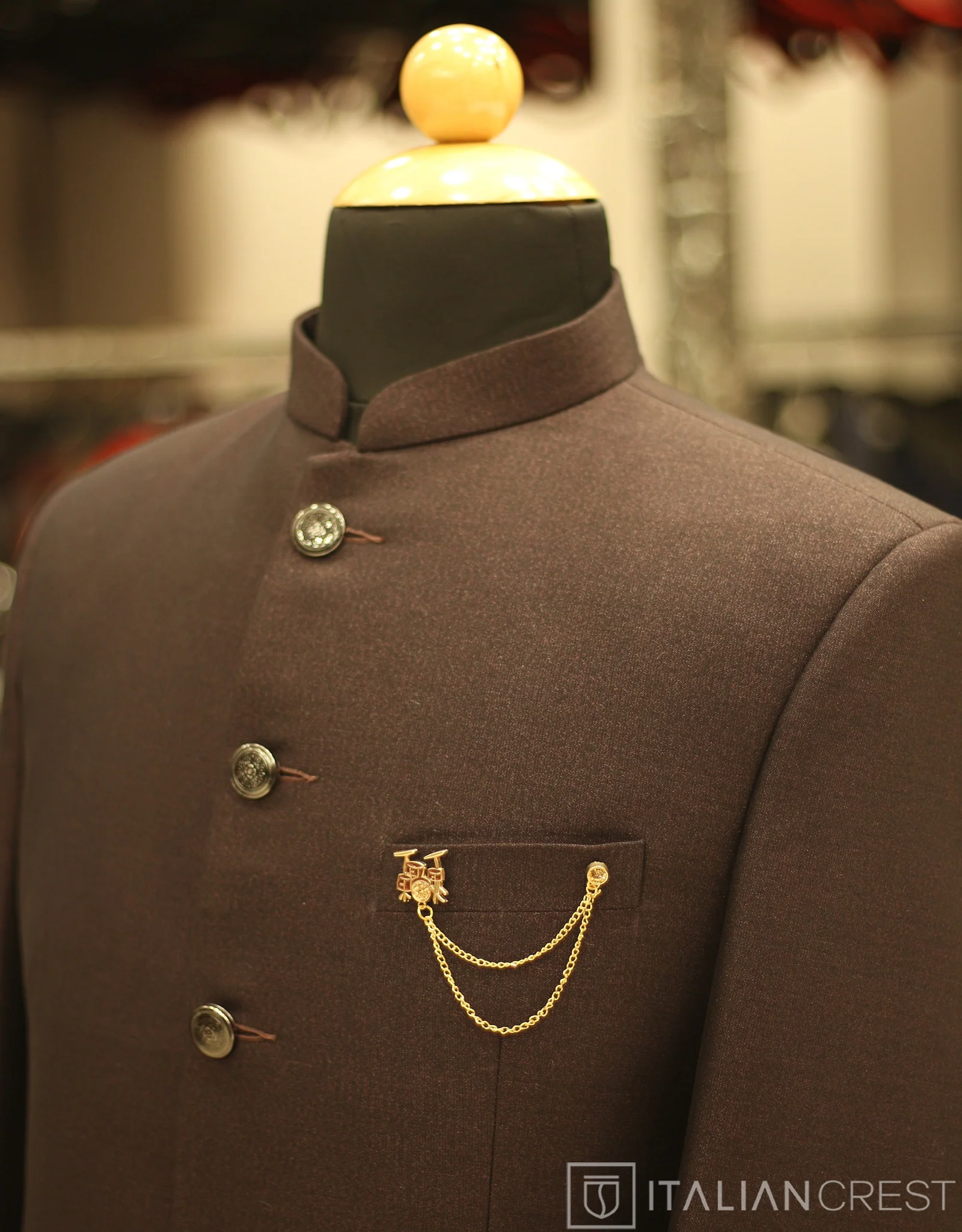 Wine Jodhpuri Suit