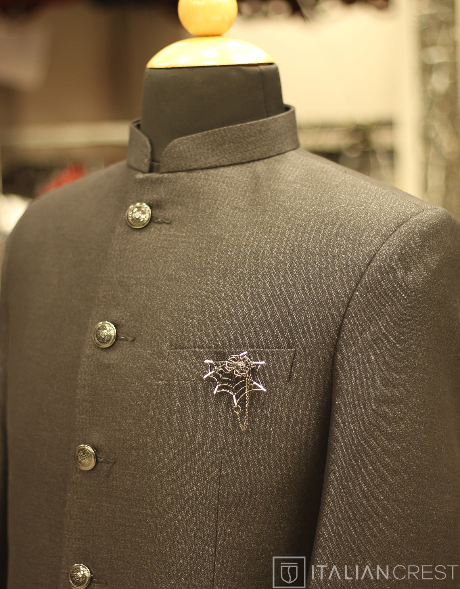 Dark Grey Jodhpuri Suit