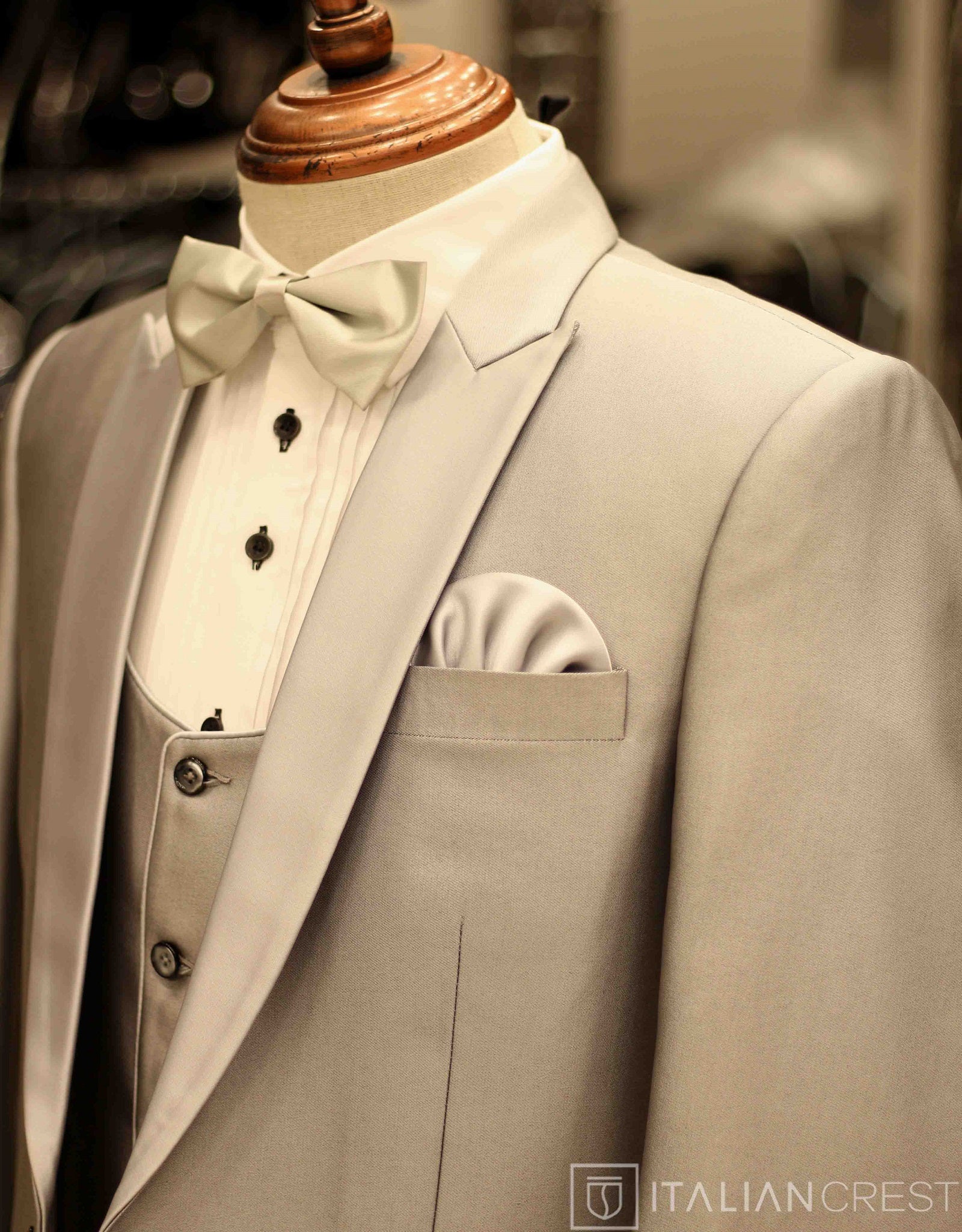 Silver 3-Piece Tuxedo Suit