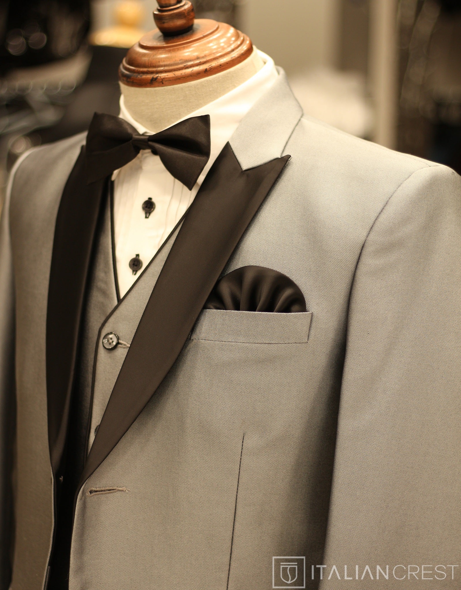 Silver 3-Piece Tuxedo Suit
