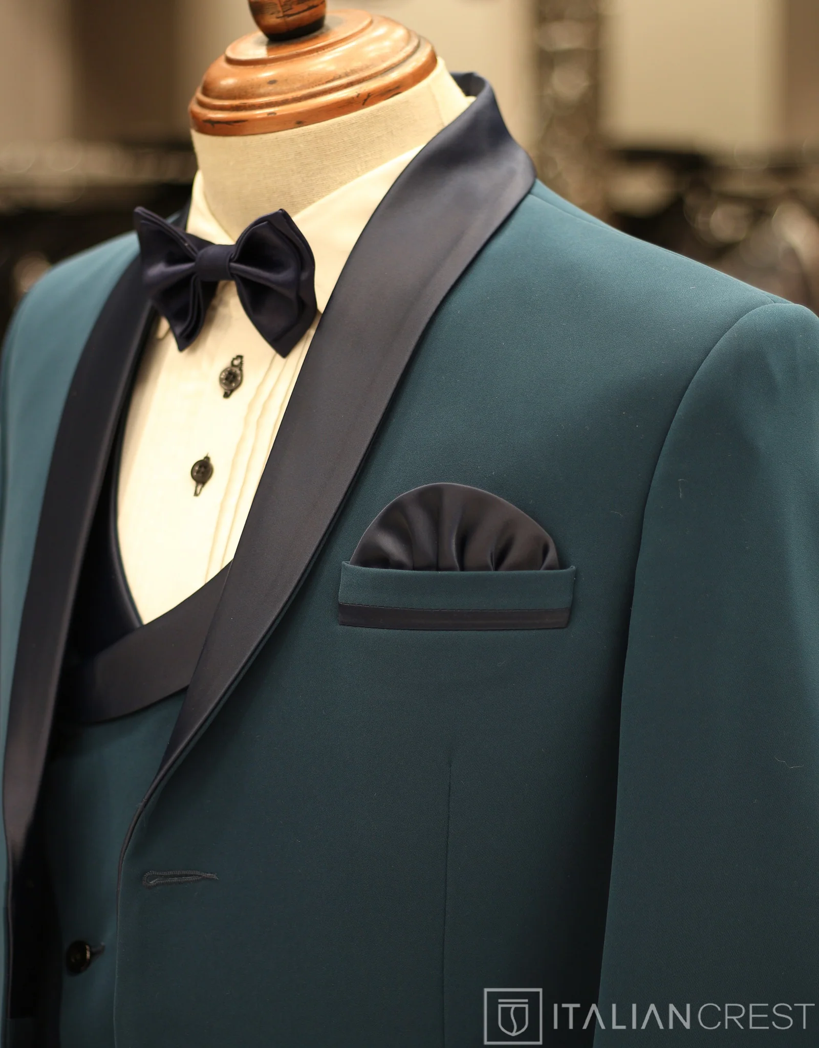 Blue 3-Piece Tuxedo Suit