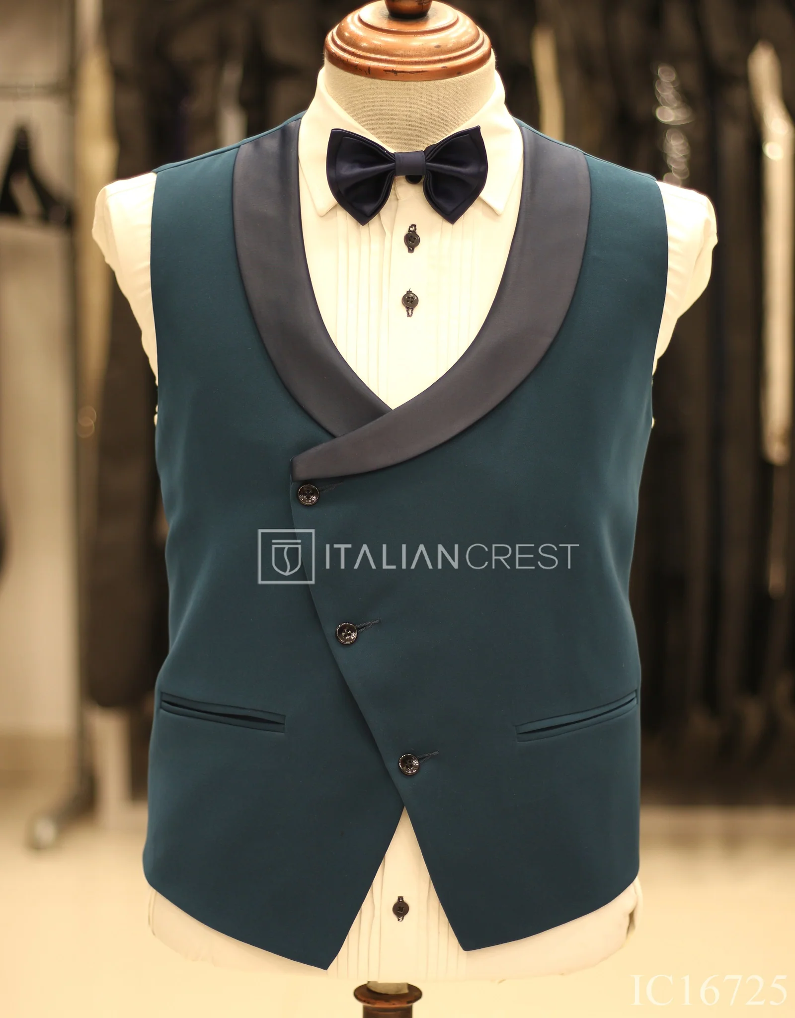 Blue 3-Piece Tuxedo Suit - Image 2