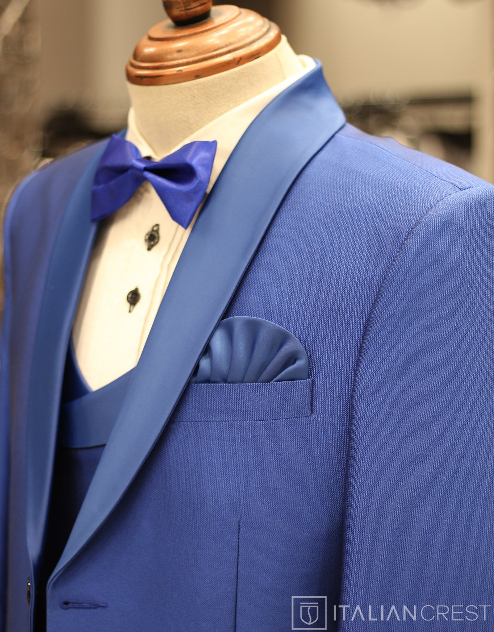 Royal Blue 3-Piece Tuxedo Suit