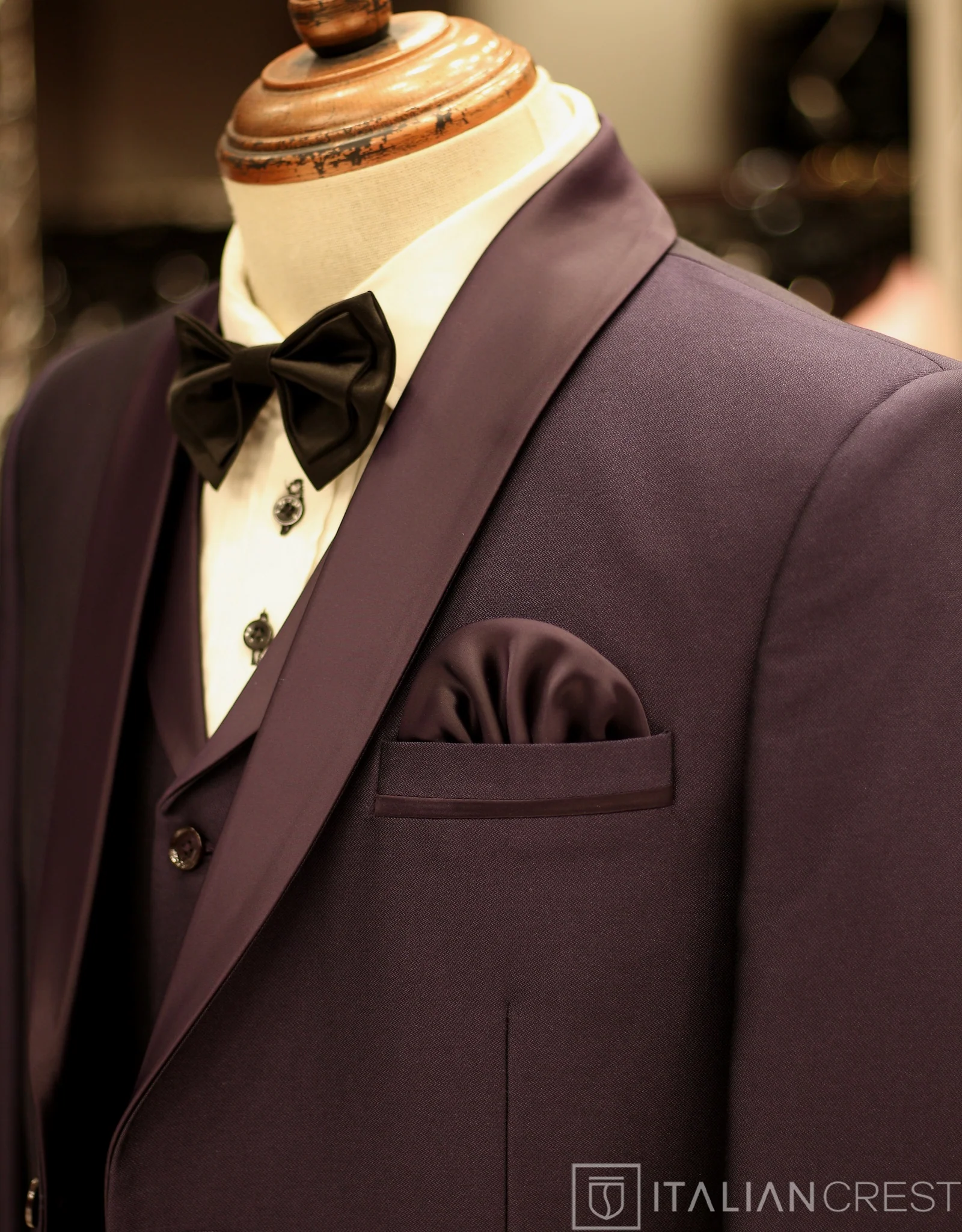 Dark Purple 3-Piece Tuxedo Suit