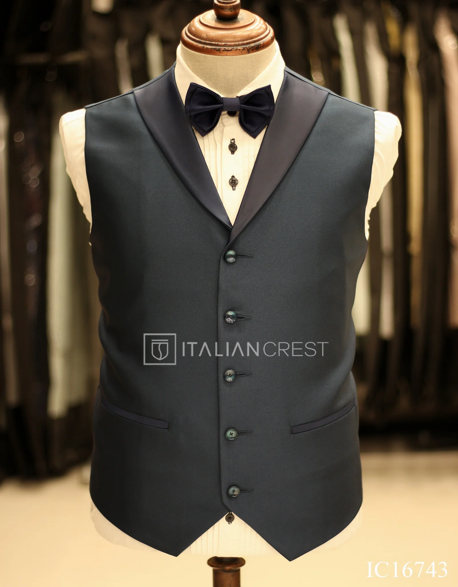 Blue 3-Piece Tuxedo Suit - Image 2