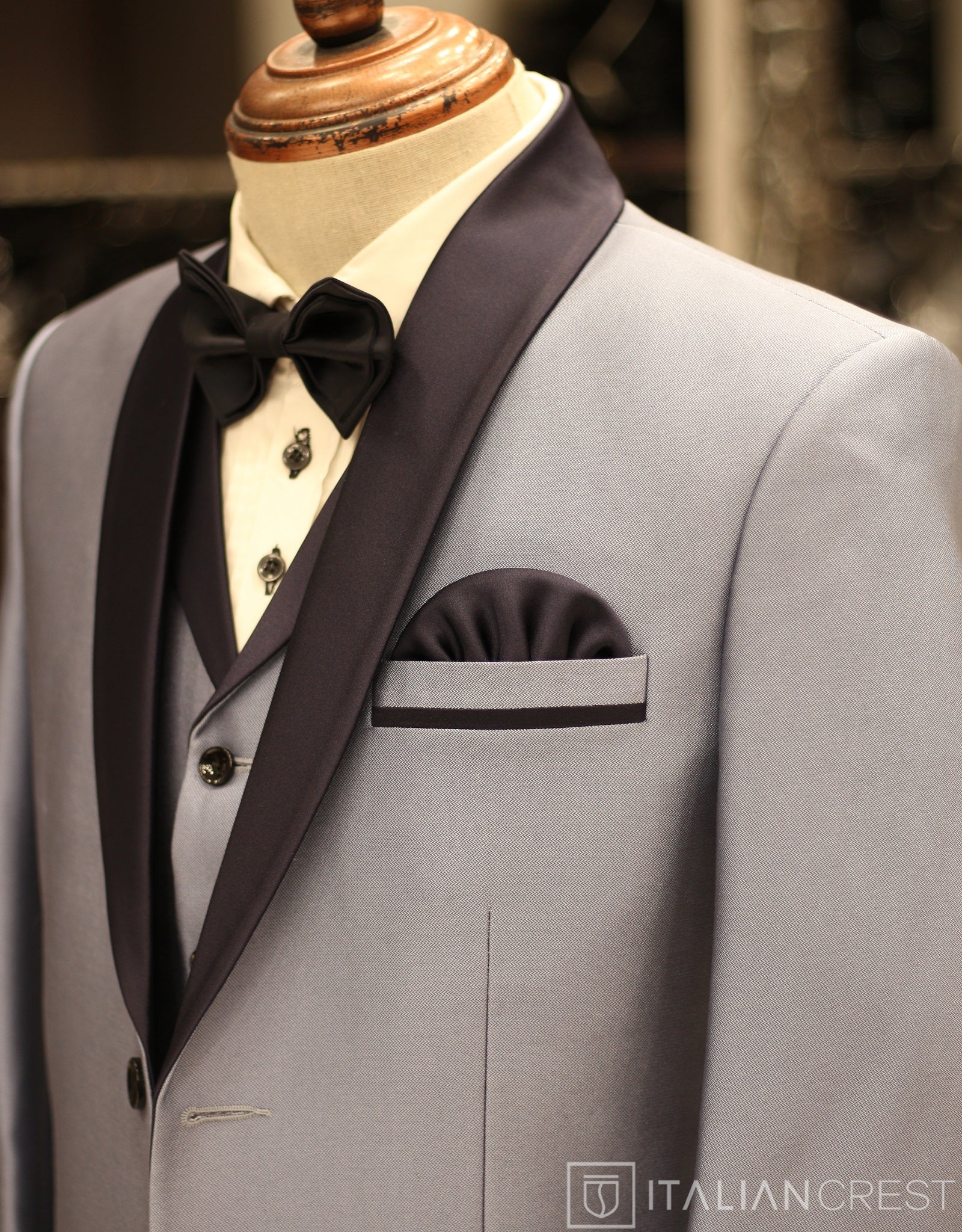 Light Blue 3-Piece Tuxedo Suit