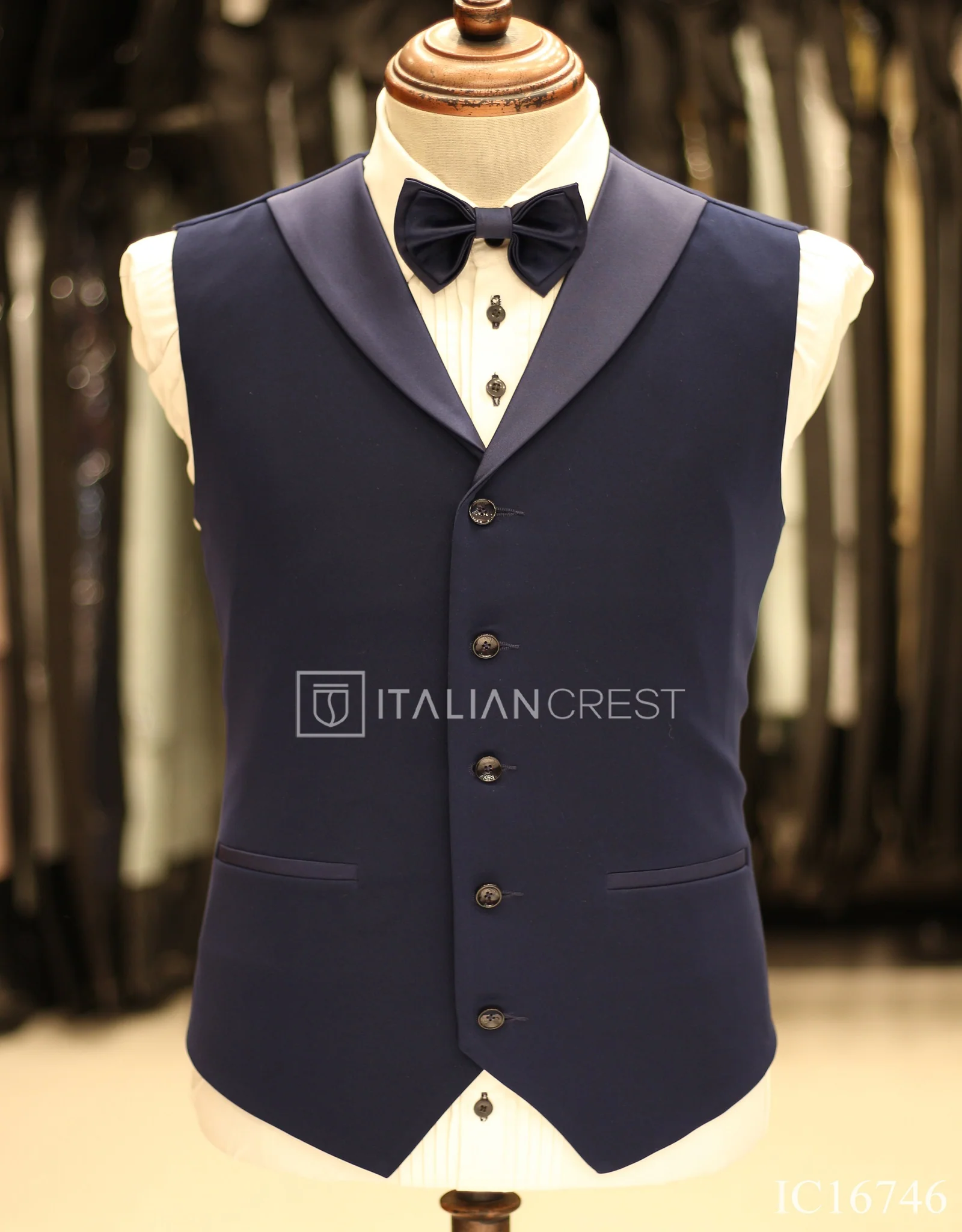 Blue 3-Piece Tuxedo Suit - Image 2