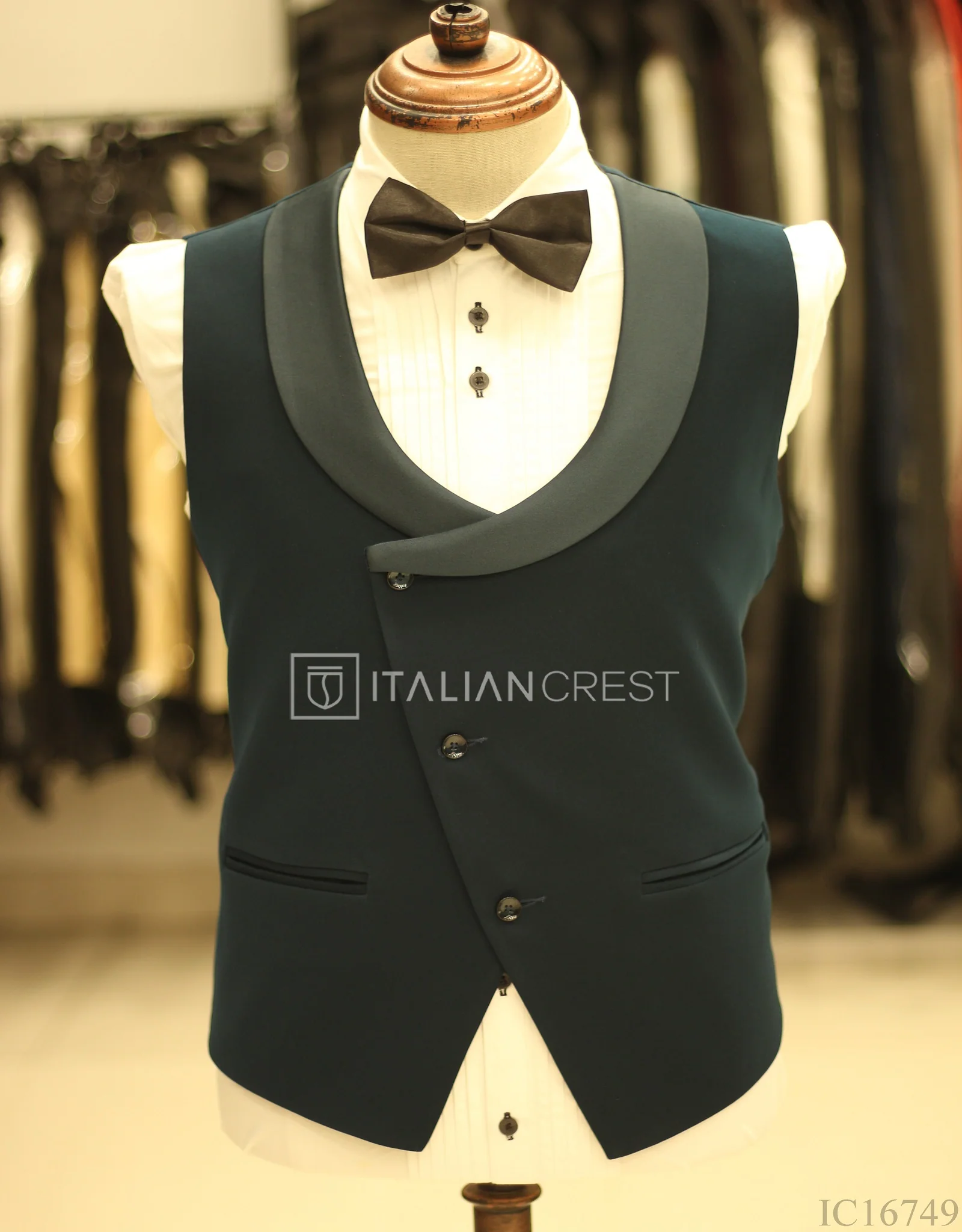 Blue 3-Piece Tuxedo Suit - Image 2