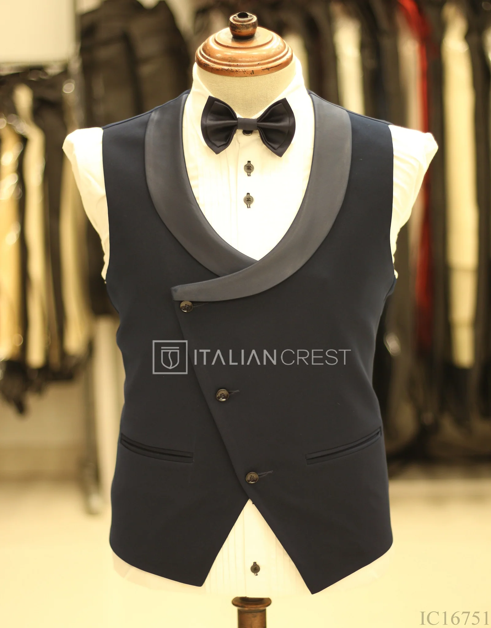 Blue 3-Piece Tuxedo Suit - Image 2