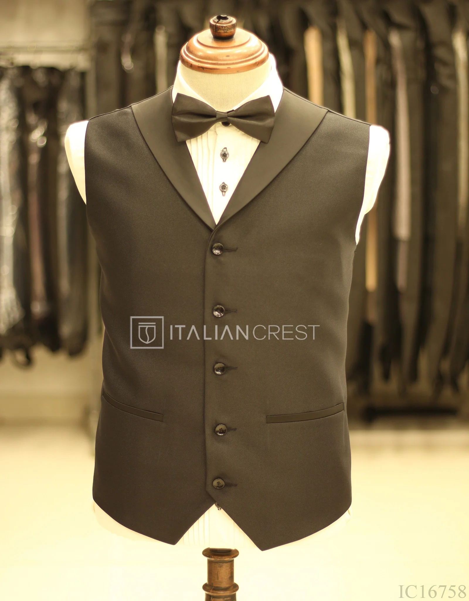 Black 3-Piece Tuxedo Suit - Image 2
