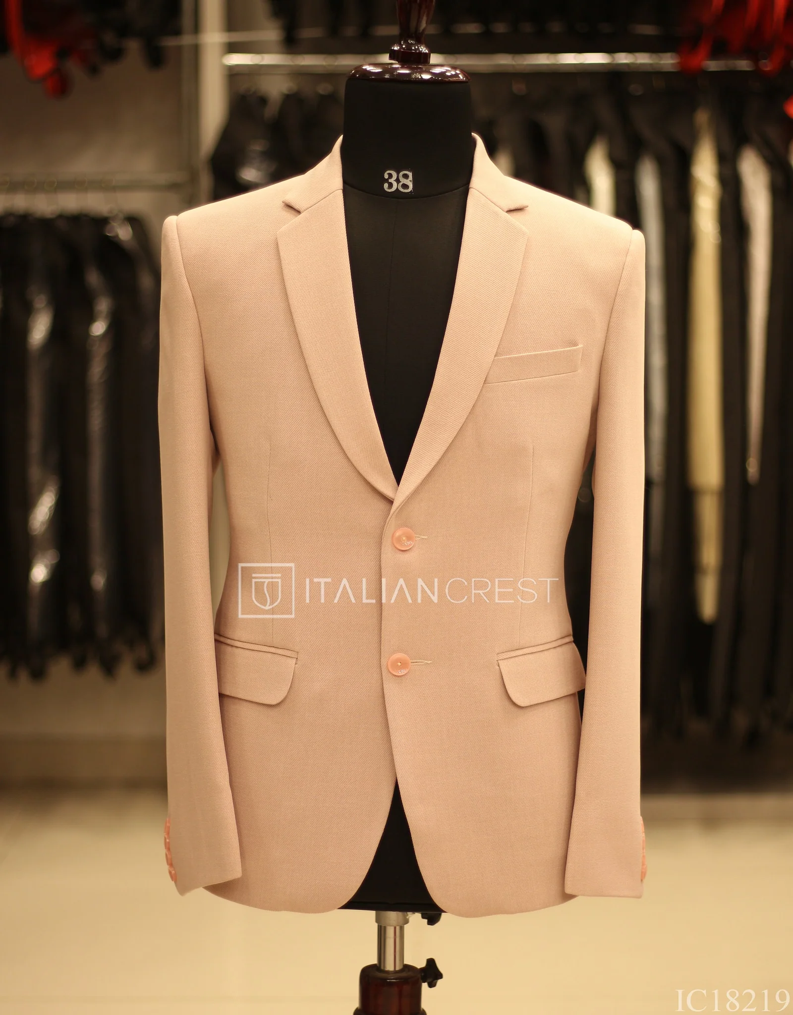 Pink Linen Feel Blazer - Image 2