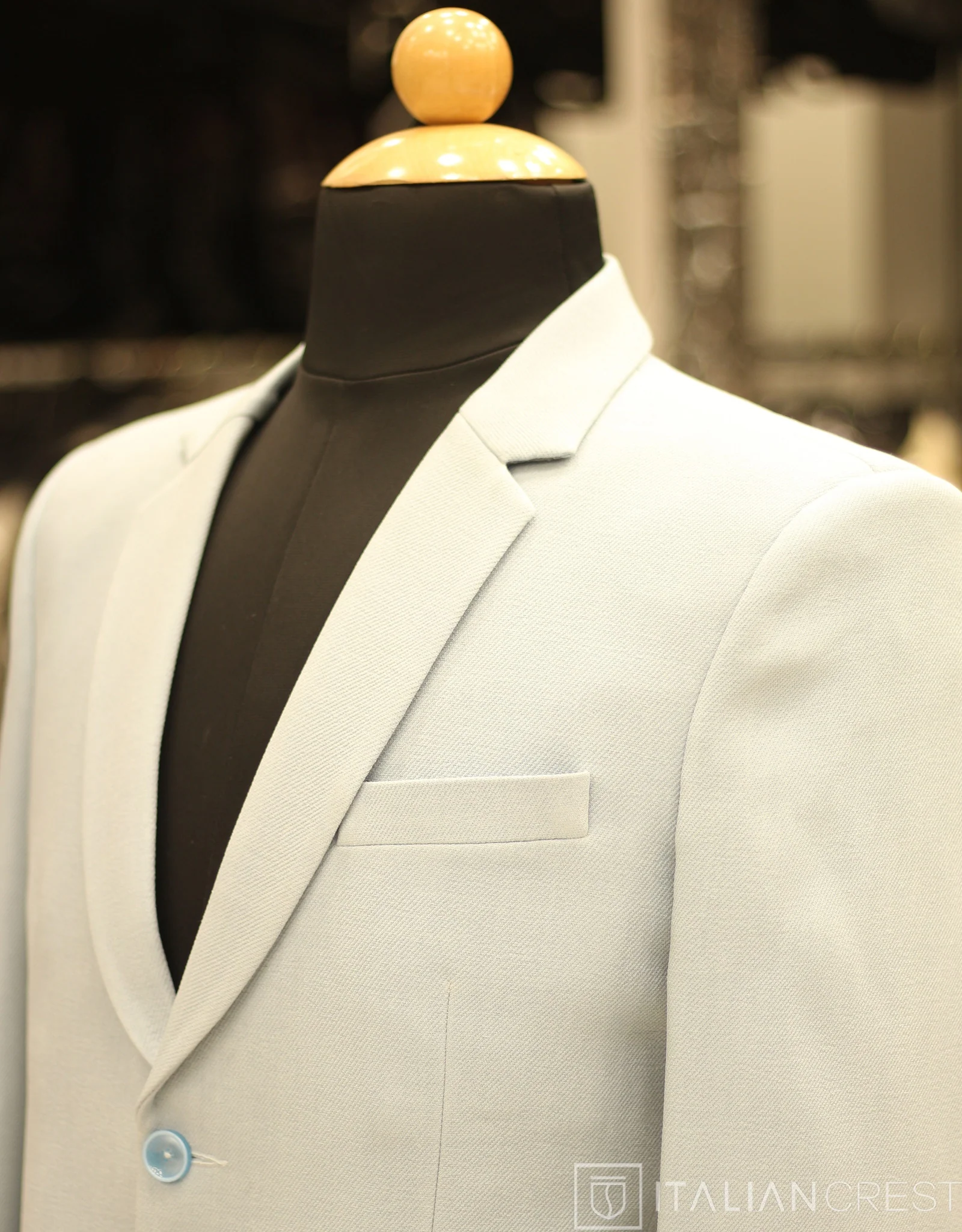 Light Blue Linen Feel Blazer