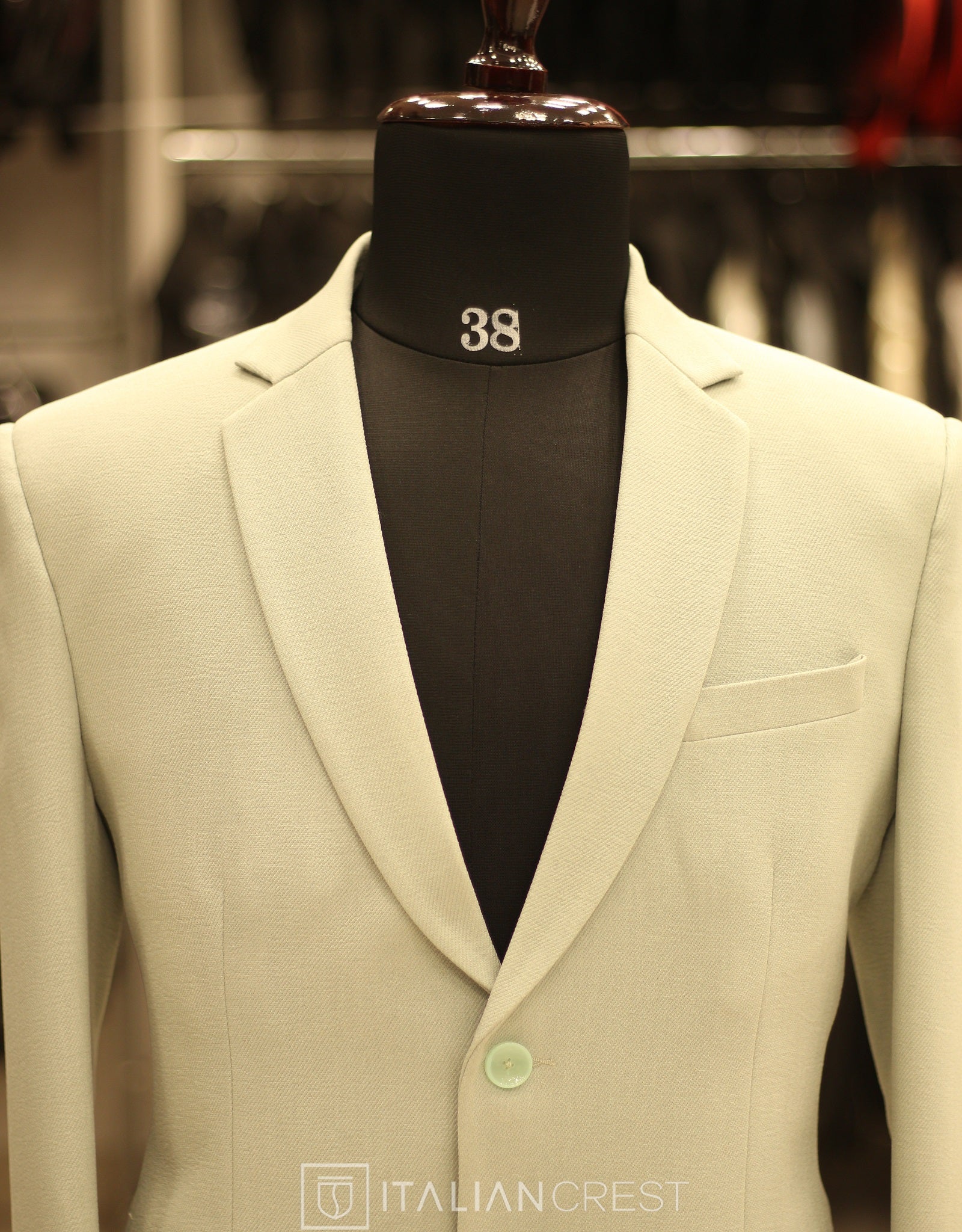 Light Green Linen Feel Blazer - Image 3
