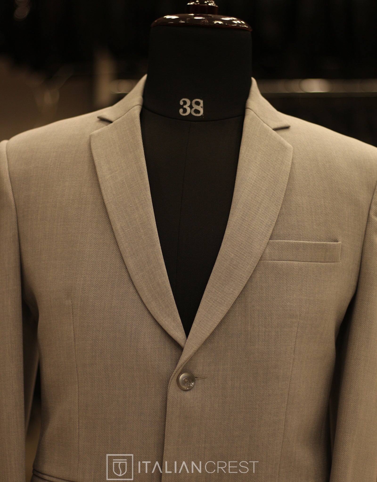 Light Grey Linen Feel Blazer - Image 3