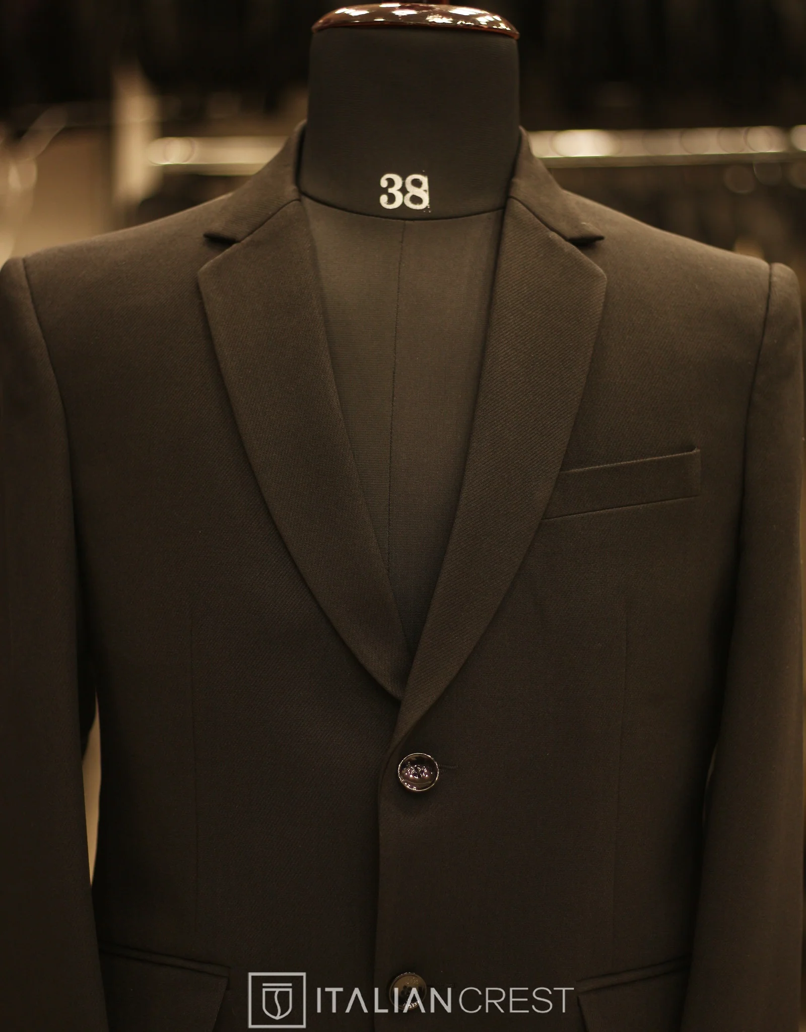 Black Linen Feel Blazer - Image 3