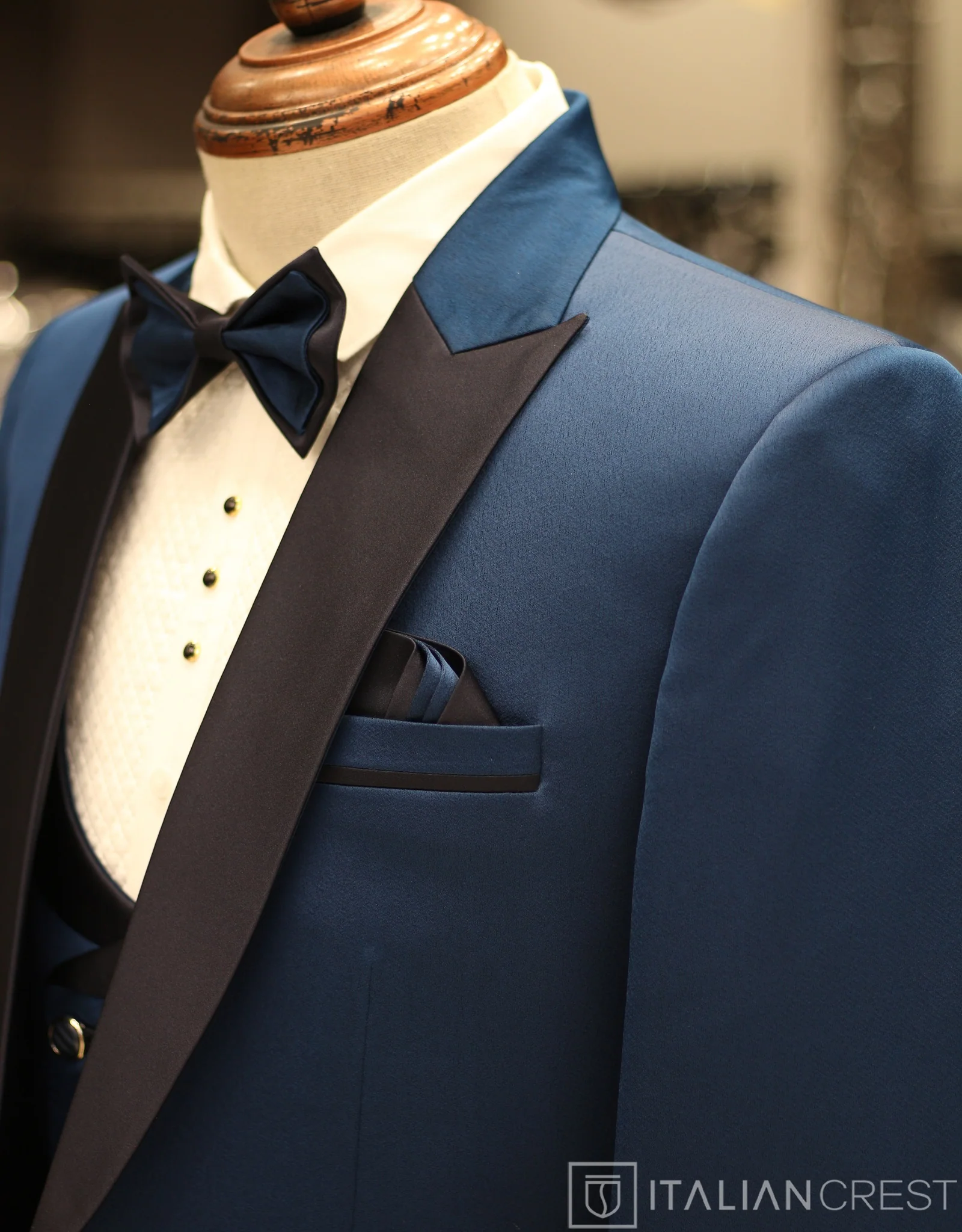 Blue 5pc Wedding Suit