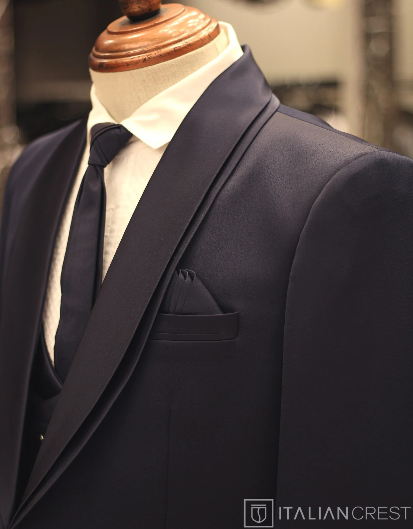 Navy Blue 5pc Wedding Suit