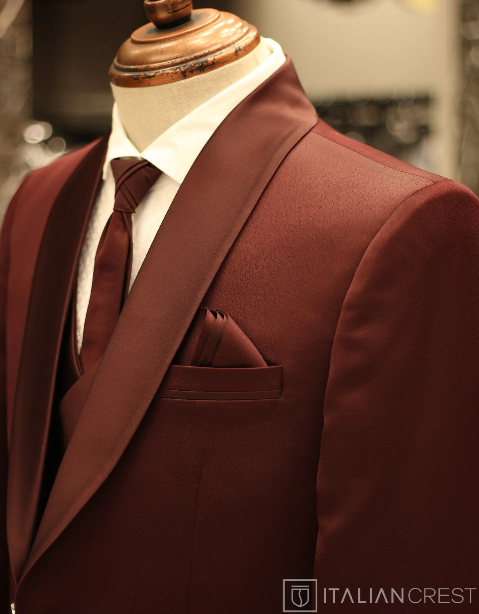 Maroon 5pc Wedding Suit - Image 2