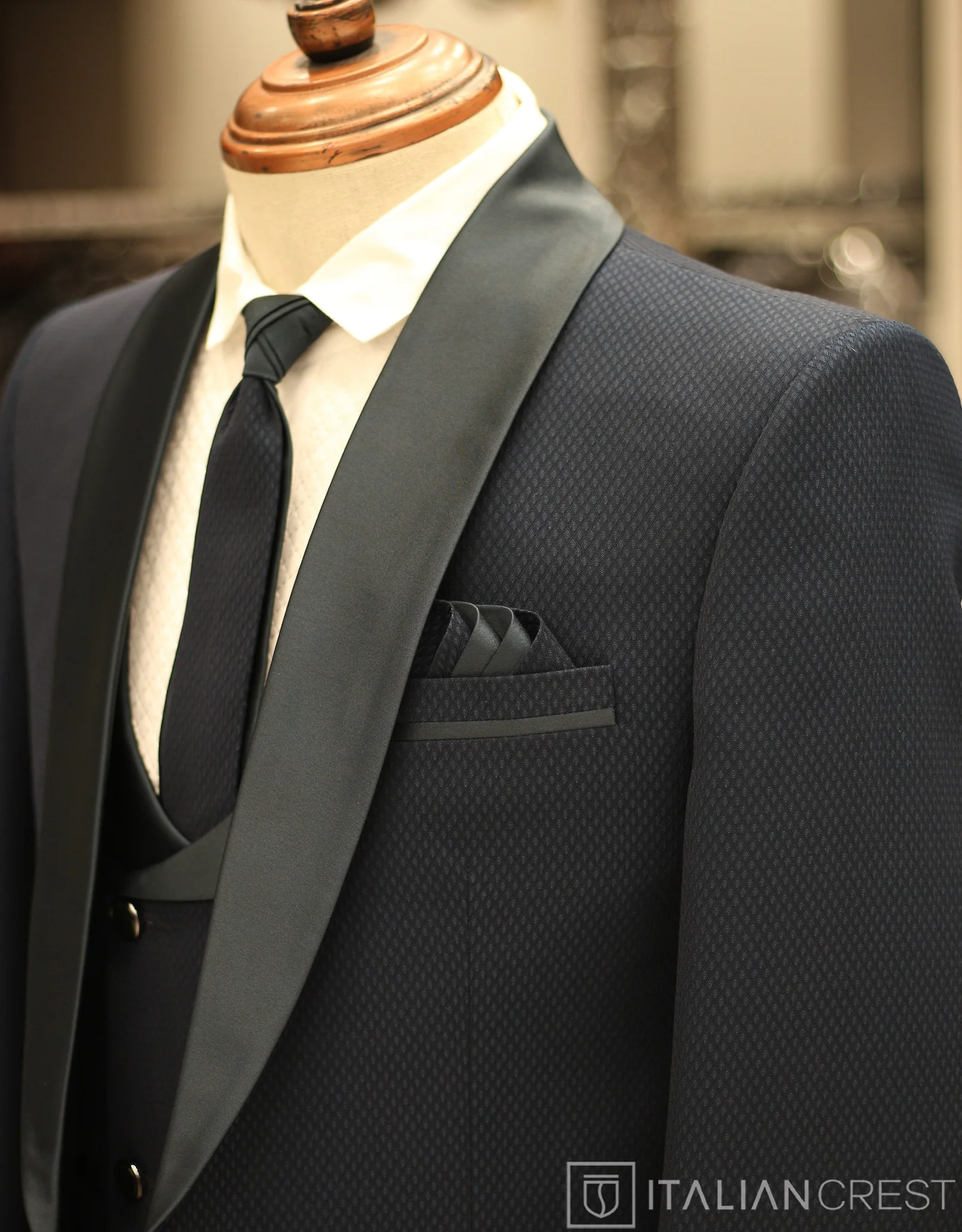 Blue 5pc Wedding Suit