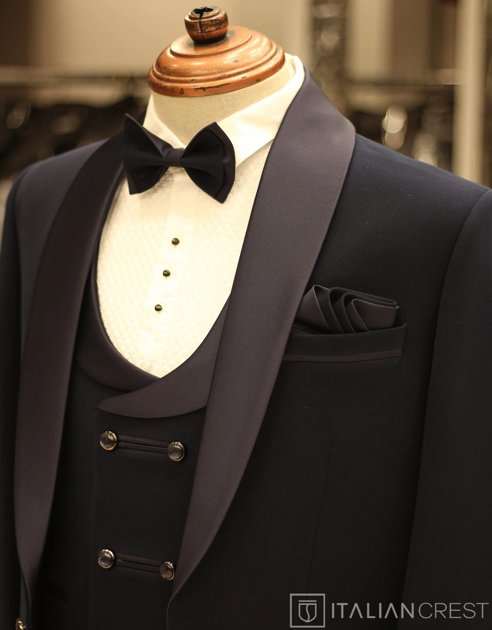 Navy Blue 5pc Wedding Suit